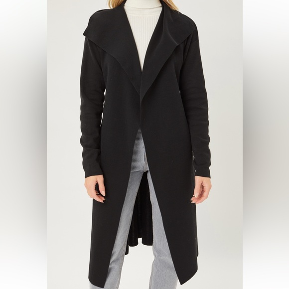 Boho Fabulous Wide Collar Knit Wrap coat - Picture 5 of 5